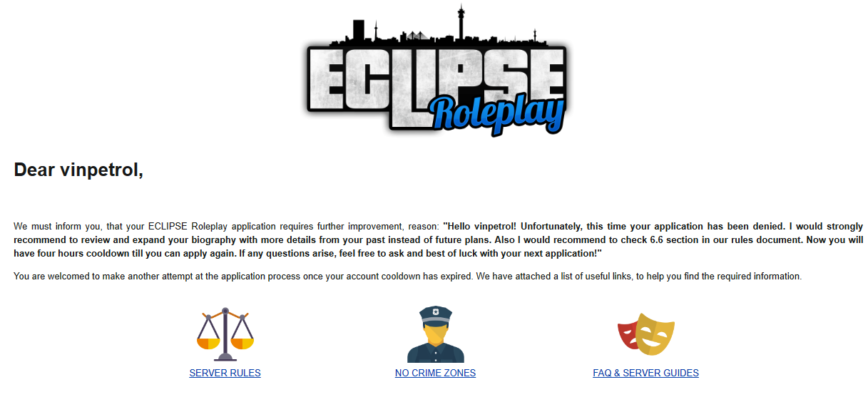 Eclipse Roleplay Quiz Answers 2021